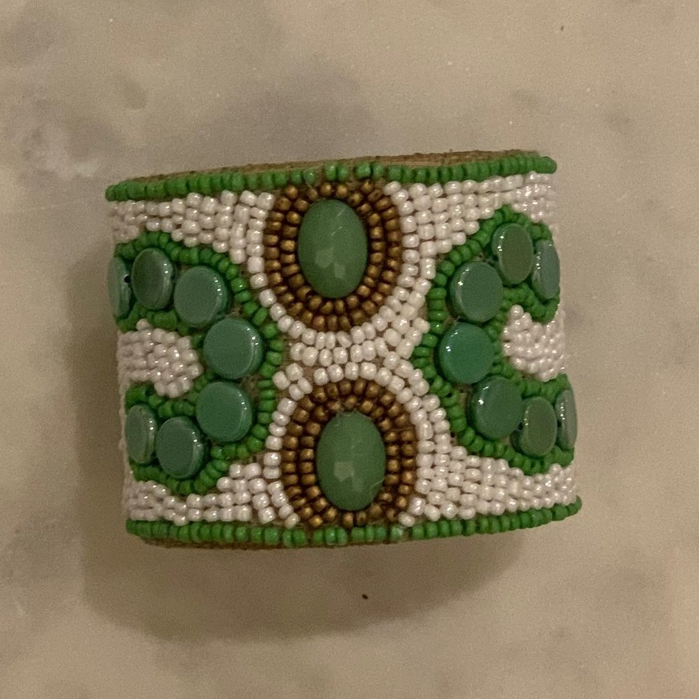 Sam Dupont. Beaded Cuff Bracelet